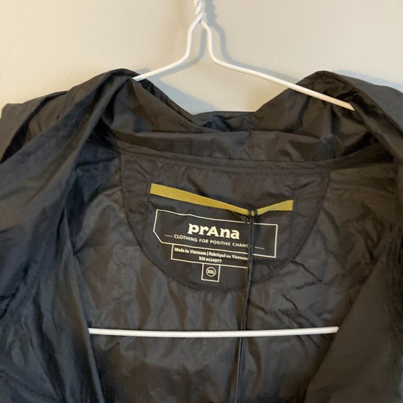 Prana Men’s Raincoat Range Jacket Charcoal Size XXL - Picture 2 of 5